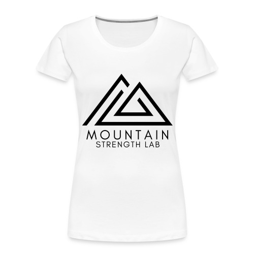 Mountain Strength Lab - Black - Women's Premium Organic T-Shirt