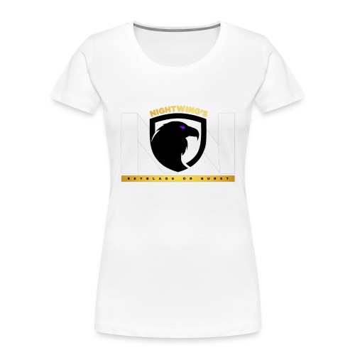 Nightwing WhitexBLK Logo - Women's Premium Organic T-Shirt