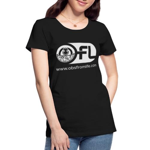 Observations from Life Logo with Web Address - Women's Premium Organic T-Shirt