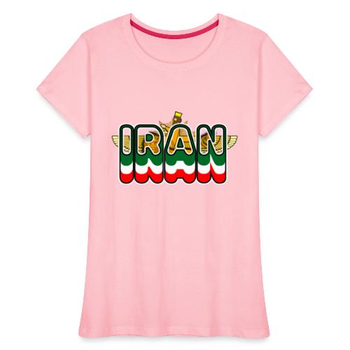 Iran Lion Sun Farvahar - Women's Premium Organic T-Shirt