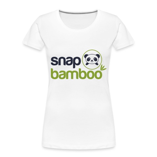 Snap Bamboo Square Logo Branded - Women's Premium Organic T-Shirt
