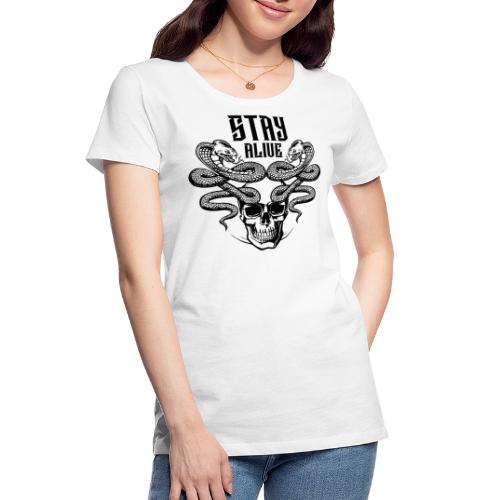 snake skull alive - Women's Premium Organic T-Shirt