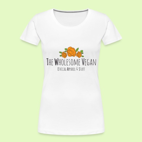 The Wholesome Vegan logo - Women's Premium Organic T-Shirt