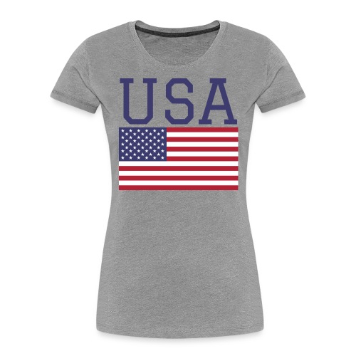 USA American Flag - Fourth of July Everyday - Women's Premium Organic T-Shirt