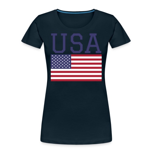 USA American Flag - Fourth of July Everyday - Women's Premium Organic T-Shirt