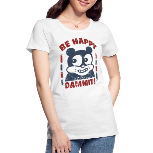 happy cartoon happiness - Women's Premium Organic T-Shirt