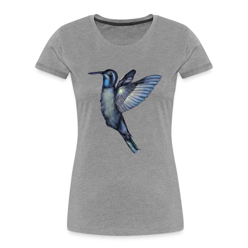 Hummingbird in flight - Women's Premium Organic T-Shirt