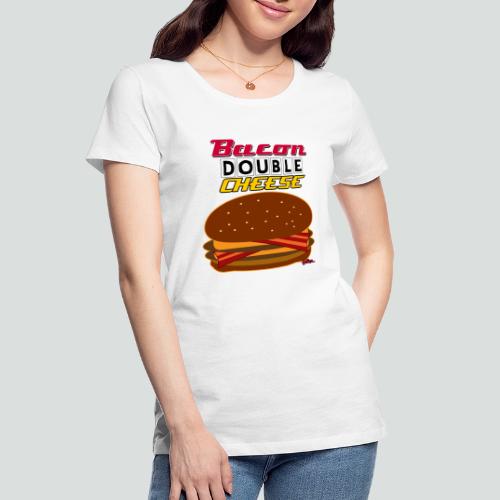 Bacon Double Cheese Combo - Women's Premium Organic T-Shirt