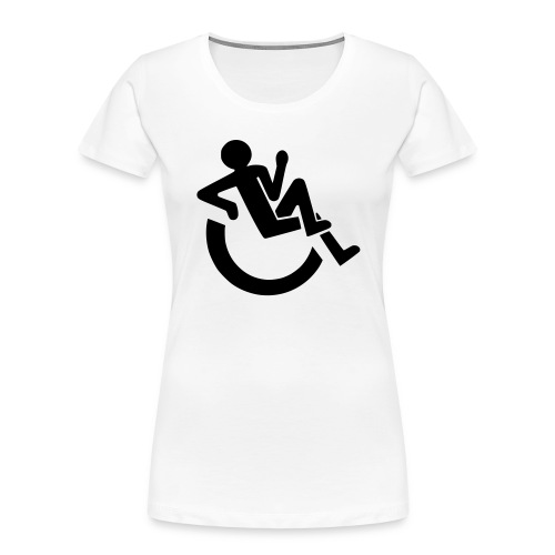 Relaxed wheelchair user, Disability # - Women's Premium Organic T-Shirt
