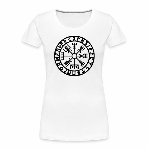 Viking Rune Vegvisir The Runic Compass - Women's Premium Organic T-Shirt