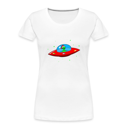 UFO Alien Santa Claus - Women's Premium Organic T-Shirt