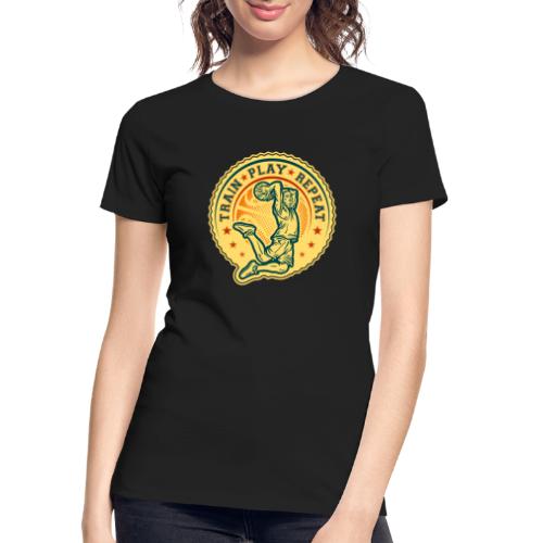 Basketball Slam Dunk Vintage Design - Women's Premium Organic T-Shirt
