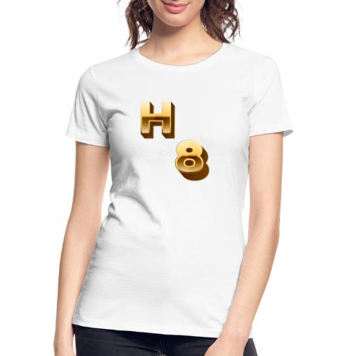 H 8 Letter & Number logo design - Women's Premium Organic T-Shirt