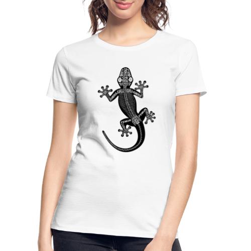 Skeleton Gecko - Women's Premium Organic T-Shirt