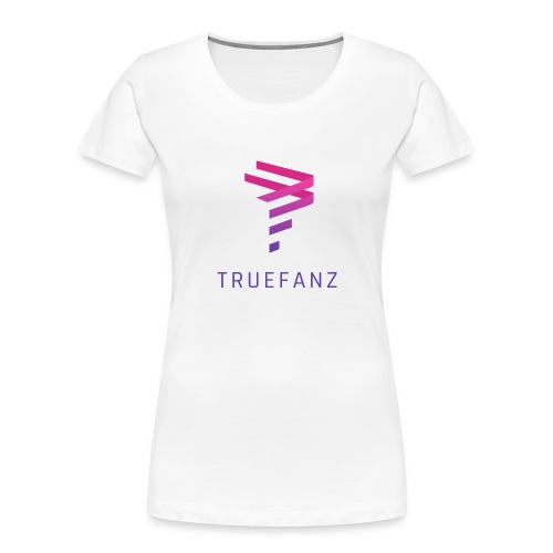 TrueFanz Logo - Women's Premium Organic T-Shirt