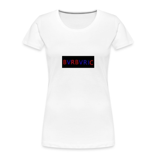 Red and blue Montage - Women's Premium Organic T-Shirt