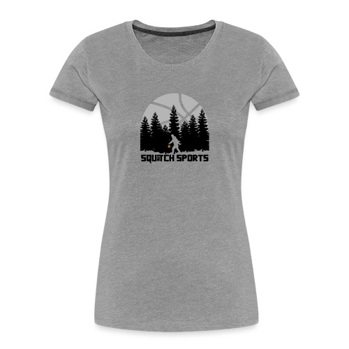 Squatch Scene Black - Women's Premium Organic T-Shirt