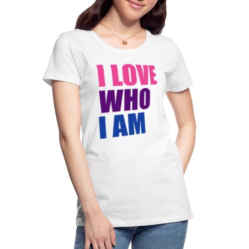 I Love Who I am - Bisexual Pride - Afrinubi - Women's Premium Organic T-Shirt