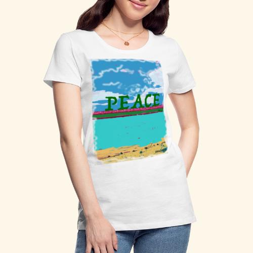 Peace blu - Women's Premium Organic T-Shirt