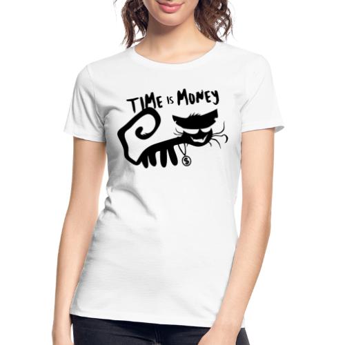 time is money cat - Women's Premium Organic T-Shirt