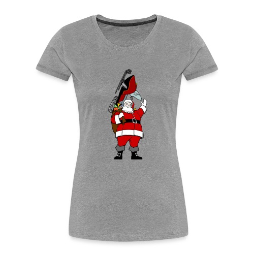 Snowmobile Present Santa - Women's Premium Organic T-Shirt