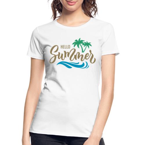 summer holiday sea ocean - Women's Premium Organic T-Shirt