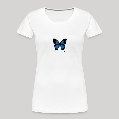 blue butterfly - Women's Premium Organic T-Shirt
