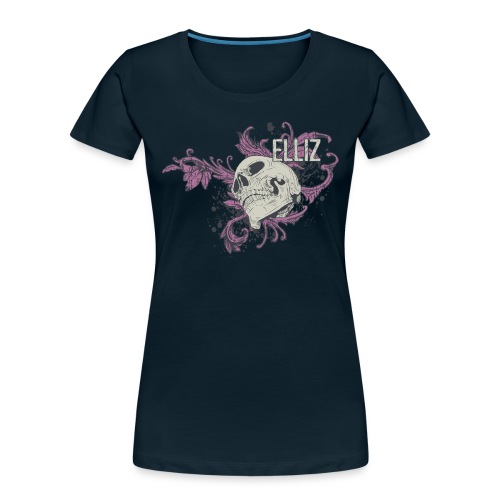 Ornamental Skull Bandana - Women's Premium Organic T-Shirt