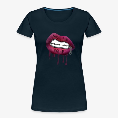 women mouth - Women's Premium Organic T-Shirt