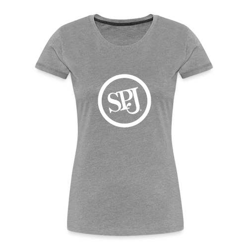 SPJ Two-Sided White Logo - Women's Premium Organic T-Shirt