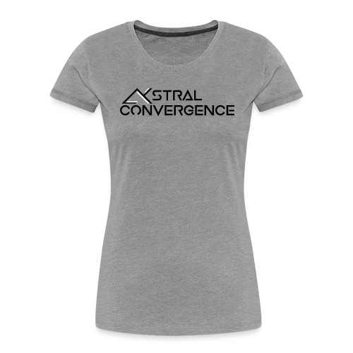 Astral Convergence Lettering - Women's Premium Organic T-Shirt