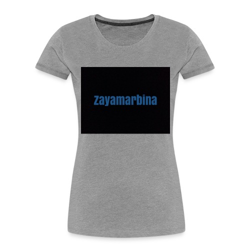 Zayamarbina bule and black t-shirt - Women's Premium Organic T-Shirt