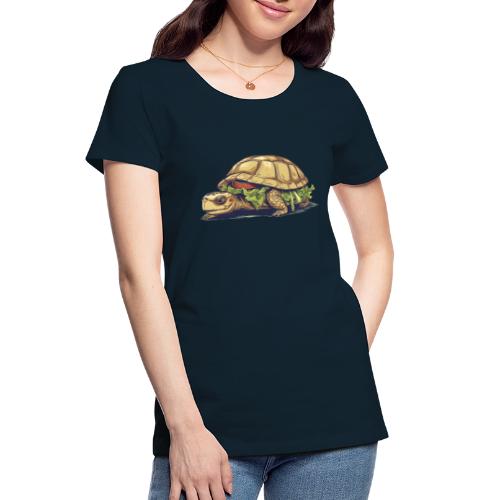 Turtle Sandwich Sticker n' Tee Version - Women's Premium Organic T-Shirt