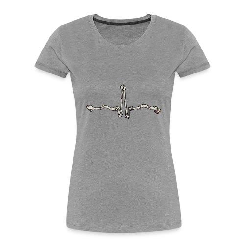 ECG bones - Women's Premium Organic T-Shirt