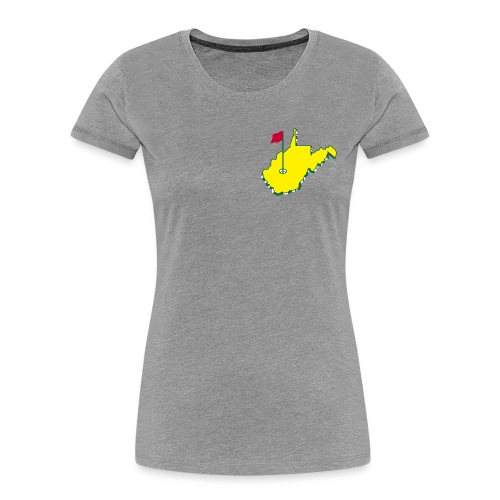 West Virginia Golf - Women's Premium Organic T-Shirt