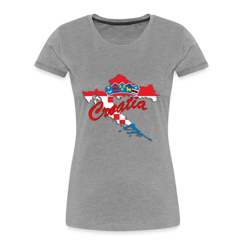Croatia Football Team Colours T-Shirt Treasure Des - Women's Premium Organic T-Shirt