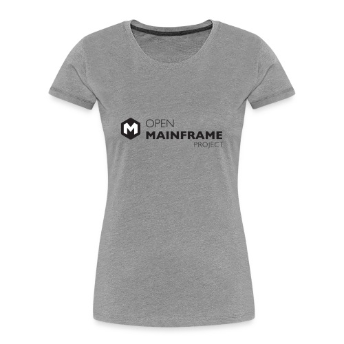 Open Mainframe Project - Black Logo - Women's Premium Organic T-Shirt
