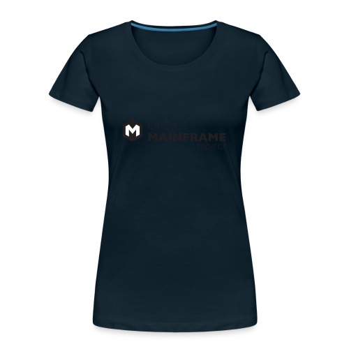 Open Mainframe Project - Black Logo - Women's Premium Organic T-Shirt