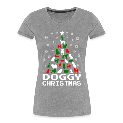 Doggy Christmas Tree - Women's Premium Organic T-Shirt