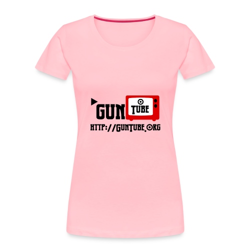 GunTube Shirt with URL - Women's Premium Organic T-Shirt