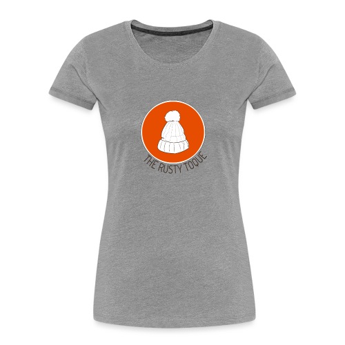 The Rusty Toque Dark Orange Logo with Black Text - Women's Premium Organic T-Shirt