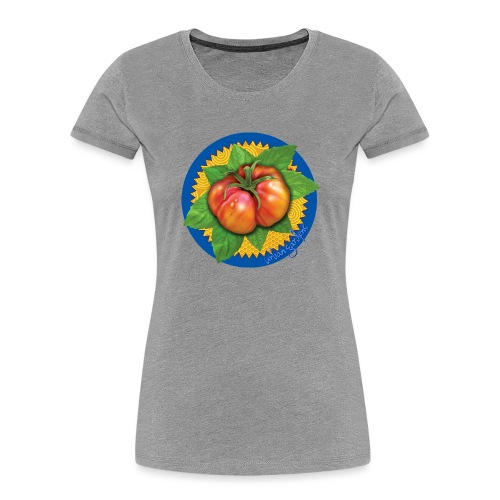 Heirloom Tomato Art, by Urban Gardens - Women's Premium Organic T-Shirt