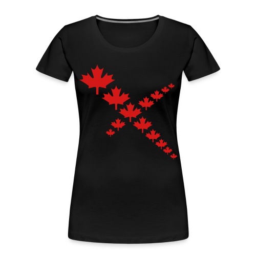 Maple Leafs Cross - Women's Premium Organic T-Shirt