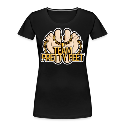 Team Pretty Feet™ Gold Chain - Women's Premium Organic T-Shirt