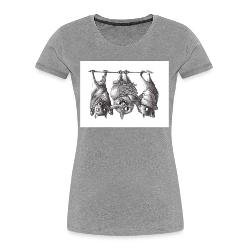Vampire Owl with Bats - Women's Premium Organic T-Shirt