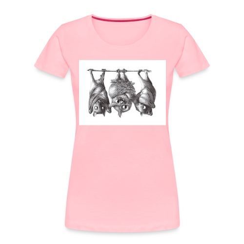 Vampire Owl with Bats - Women's Premium Organic T-Shirt