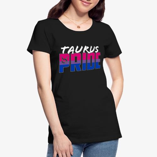 Taurus Bisexual Pride Flag Zodiac Sign - Women's Premium Organic T-Shirt