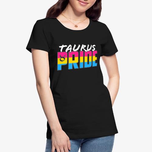 Taurus Pansexual Pride Flag Zodiac Sign - Women's Premium Organic T-Shirt
