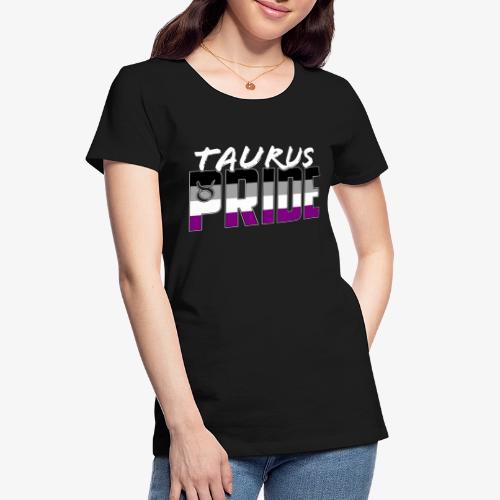 Taurus Asexual Pride Flag Zodiac Sign - Women's Premium Organic T-Shirt