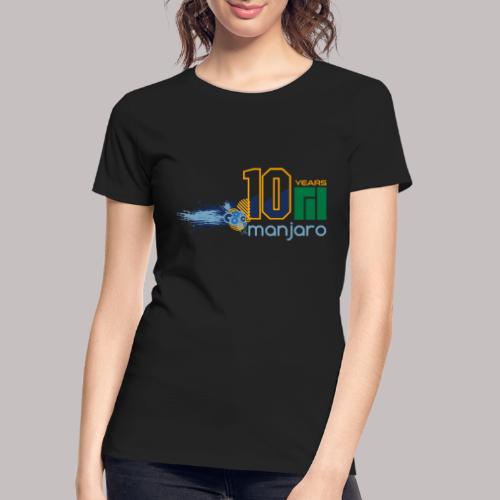 Manjaro 10 years splash colors - Women's Premium Organic T-Shirt